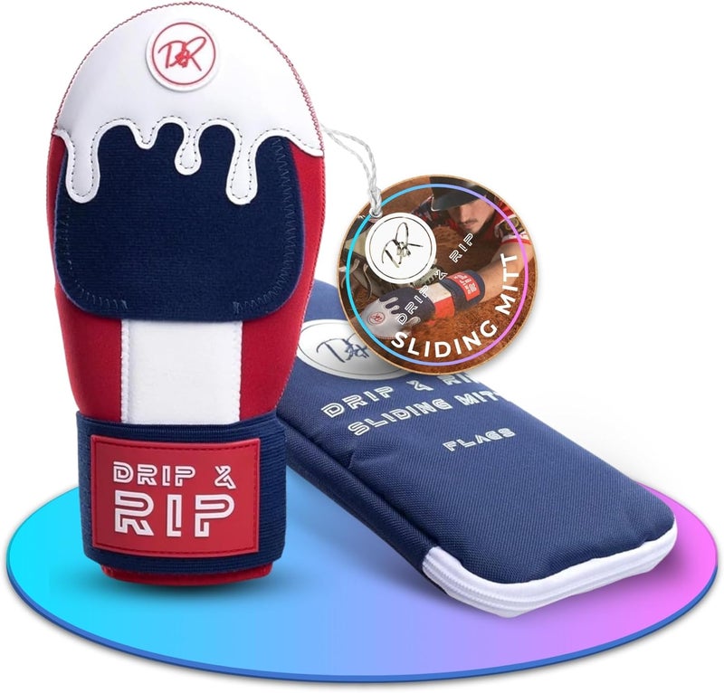 Drip & Rip Sliding Mitt Youth for Baseball & Softball - Ice Cream Sliding Mitt Design with Hand Protection - Base Running, Breathable, Durable, Ambidextrous - Ages 10+ - Image 1